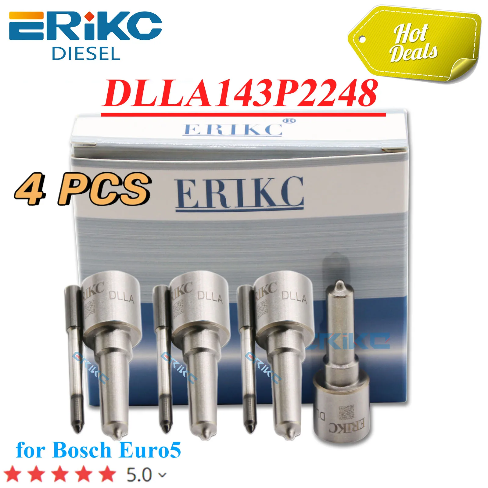 4PC DLLA143P2248 Diesel Fuel Injector Nozzle 0433172248 Engine Sprayer dlla143p2248 For Bosch Cummins Euro 5 0445120267
4PC DLLA143P2248 Diesel Fuel Injector Nozzle 0433172248 Engine Sprayer dlla143p2248 For Bosch Cummins Euro 5 0445120267