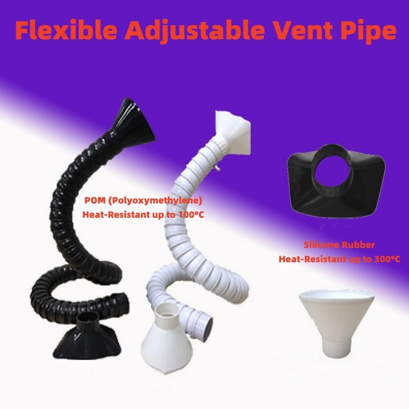 50/75mm POM Self-Supporting Articulated Fume Extraction Arm - Industrial Ventilation Duct for Soldering Smoke & Dust
50/75mm POM Self-Supporting Articulated Fume Extraction Arm - Industrial Ventilation Duct for Soldering Smoke & Dust