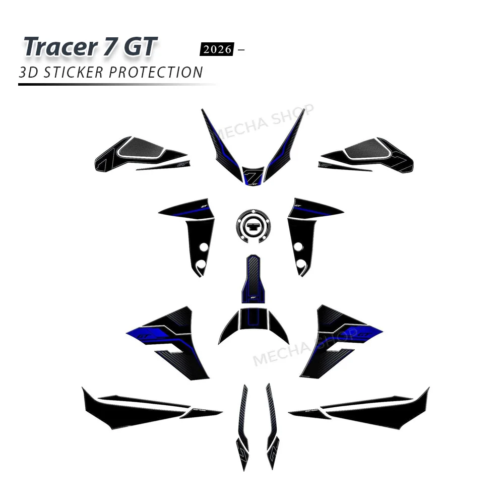 Комплект защиты из 3D-смолы для Tracer 7 GT Tech Black 2026, водонепроницаемый комплект наклеек для танка-бака
Комплект защиты из 3D-смолы для Tracer 7 GT Tech Black 2026, водонепроницаемый комплект наклеек для танка-бака