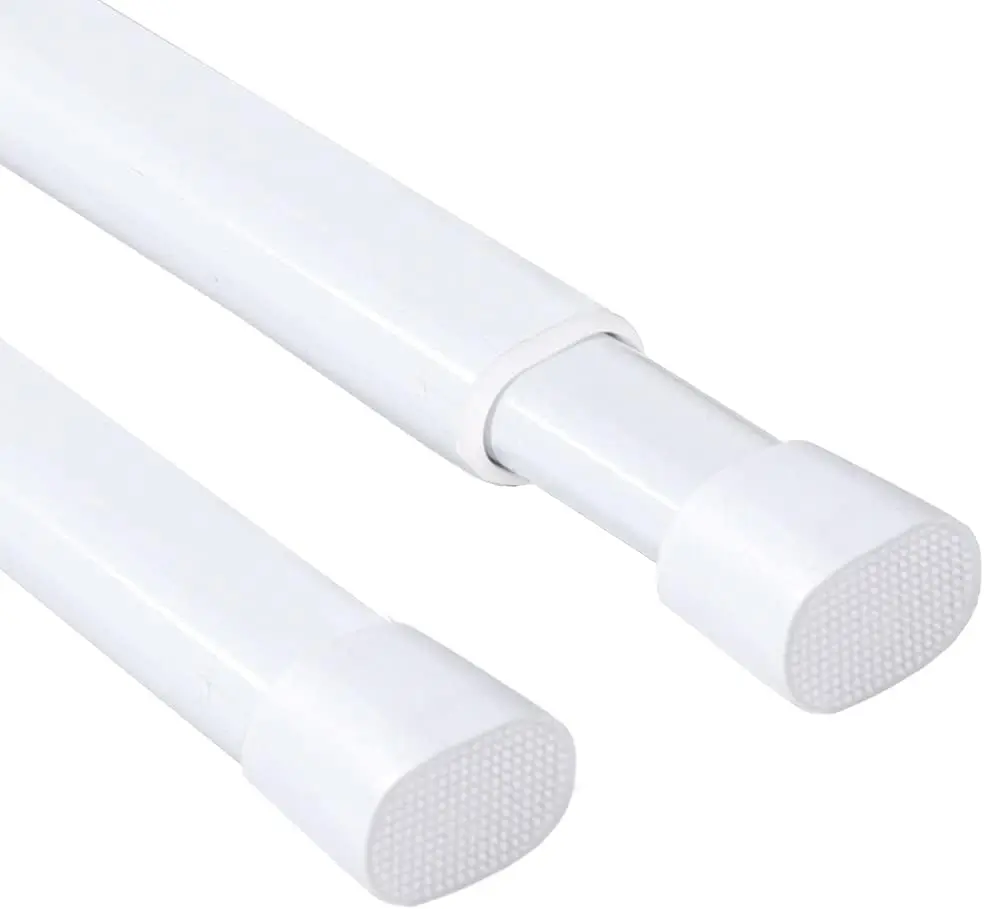 Spring Tension Curtain Rods 36-60 Inch, Adjustable Lightweight Rods Securely in Place for Kitchen Bathroom Wardrobe, Durable
Spring Tension Curtain Rods 36-60 Inch, Adjustable Lightweight Rods Securely in Place for Kitchen Bathroom Wardrobe, Durable