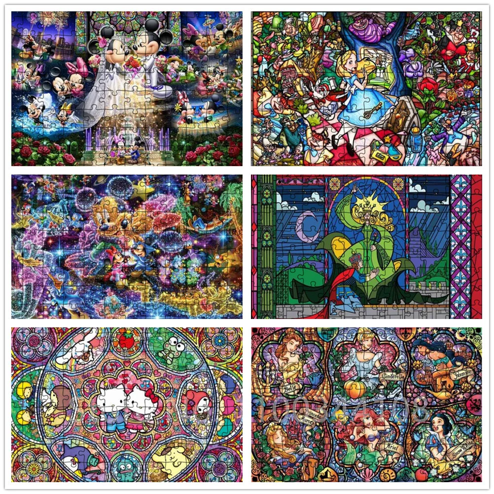 Cartoon Minnie Mickey Mouse Puzzle Disney 300/500/1000 Pieces Cartoon Princess Jigsaw Puzzle for Adults Kids Educational Toys
Cartoon Minnie Mickey Mouse Puzzle Disney 300/500/1000 Pieces Cartoon Princess Jigsaw Puzzle for Adults Kids Educational Toys