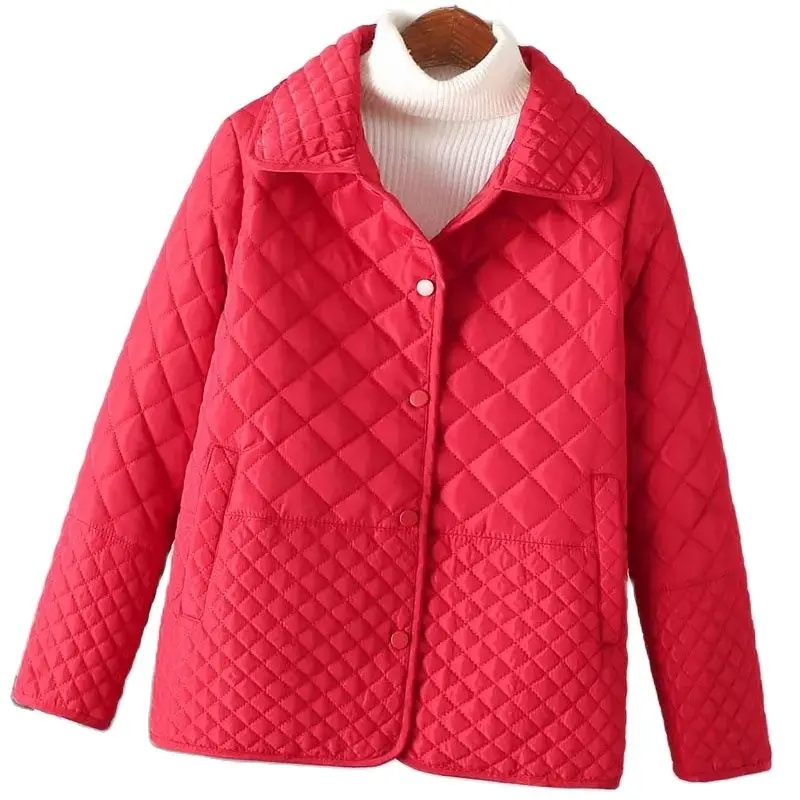 Winter New Down Cotton-Padded Jacket Warm Coat Ladies Plaid Pocket Solid Color Fashion Loose Joker Button Comfortable Outcoat
Winter New Down Cotton-Padded Jacket Warm Coat Ladies Plaid Pocket Solid Color Fashion Loose Joker Button Comfortable Outcoat