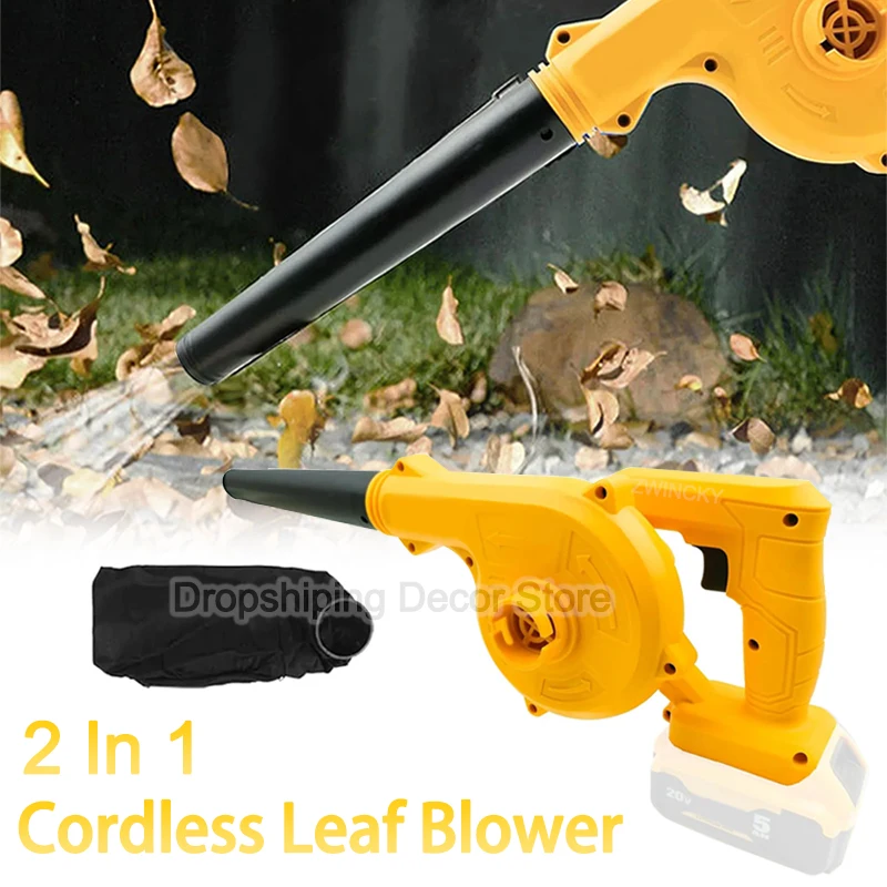 2 In 1 Cordless Leaf Blower for Dewalt 20V Li-ion Battery Handheld Electric Jobsite Air Blower Portable Brushless Vacuum Cleaner
2 In 1 Cordless Leaf Blower for Dewalt 20V Li-ion Battery Handheld Electric Jobsite Air Blower Portable Brushless Vacuum Cleaner