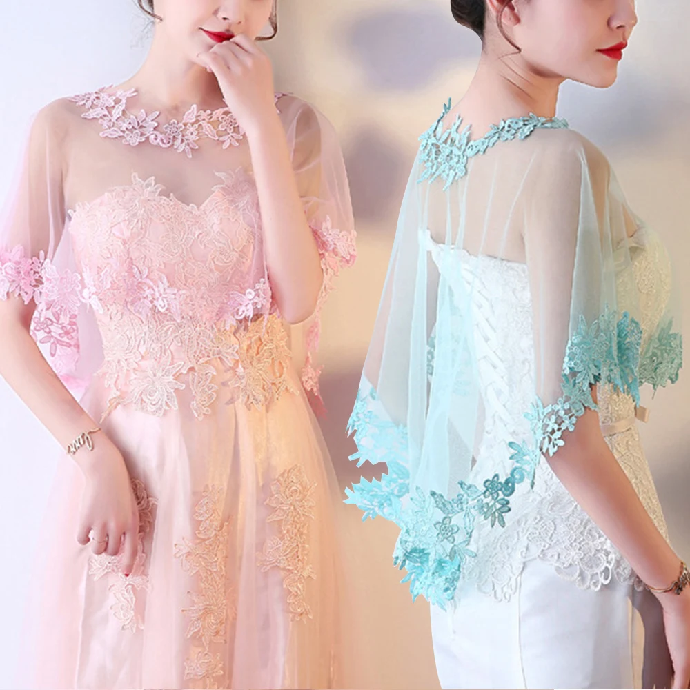 Fairy Lace Short Sleeve Shrug Bridal Wedding Embroidery Elegant Cape Summer Casual Shawl Evening Dress Shawl Women Warps Scarf
Fairy Lace Short Sleeve Shrug Bridal Wedding Embroidery Elegant Cape Summer Casual Shawl Evening Dress Shawl Women Warps Scarf