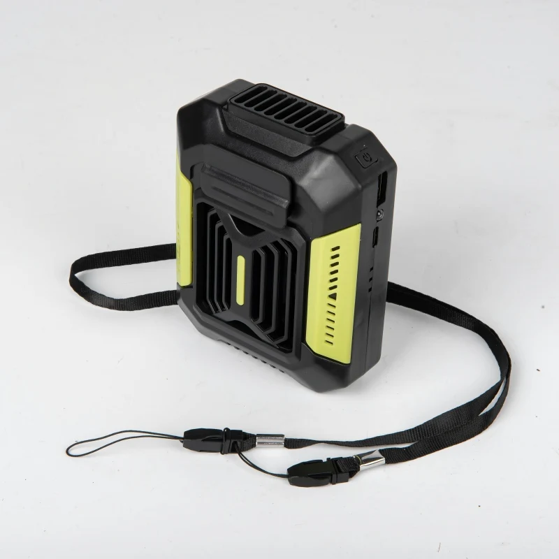 Portable waist-mounted fan can be charged via USB and has LED lights. It has 3 speed settings and is suitable for outdoor work.
Portable waist-mounted fan can be charged via USB and has LED lights. It has 3 speed settings and is suitable for outdoor work.