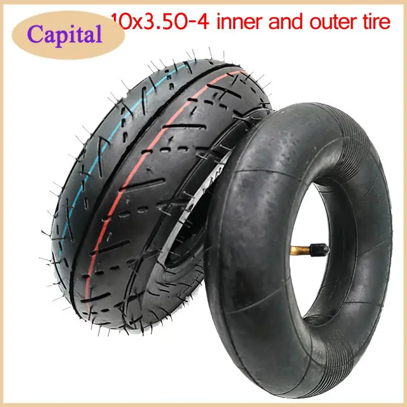 10inch tire 10x3.50-4 outer tyre 4.10/3.50-4 inner tube for Electric scooter, trolley Accessories
10inch tire 10x3.50-4 outer tyre 4.10/3.50-4 inner tube for Electric scooter, trolley Accessories