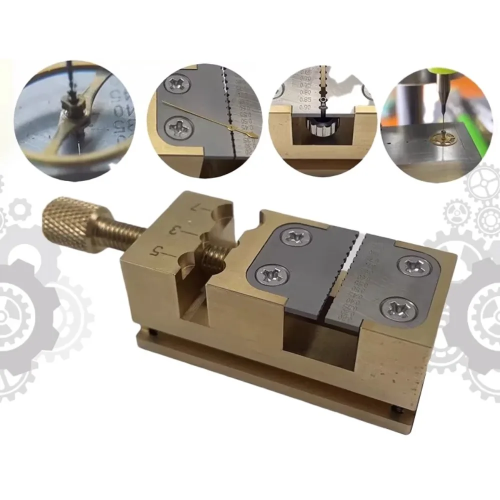 Precise Anti-slip Watch Bench Vice, Stable Collet Tightening Tool w/Copper Thread Adjustment Watch Head Holder for Watch Repair
Precise Anti-slip Watch Bench Vice, Stable Collet Tightening Tool w/Copper Thread Adjustment Watch Head Holder for Watch Repair
