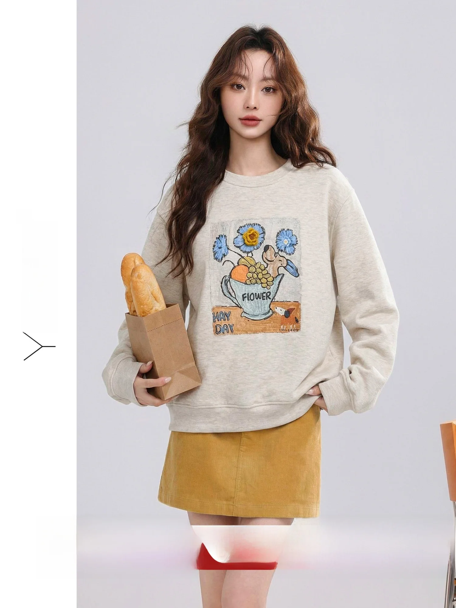 Commuter Style Korean Loose Fit round Neck Printed Sweatshirt Women's Spring New Casual Top by Yuxiang Muye Window
Commuter Style Korean Loose Fit round Neck Printed Sweatshirt Women's Spring New Casual Top by Yuxiang Muye Window