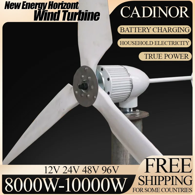 8000W-10000W Wind Turbine Generator Windmill MPPT Charge Controller Wind Generator Home Use Low Noise Uninterrupted Power Supply
8000W-10000W Wind Turbine Generator Windmill MPPT Charge Controller Wind Generator Home Use Low Noise Uninterrupted Power Supply