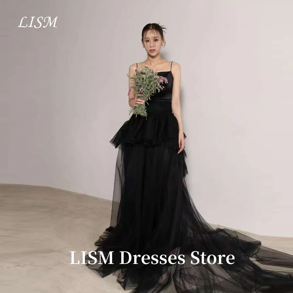 LISM Black Elegant A-Line Korea Evening Dresses Photo Shoot Soft Tulle Satin Floor Length Prom Gowns웨딩드레스Customized Corsets
LISM Black Elegant A-Line Korea Evening Dresses Photo Shoot Soft Tulle Satin Floor Length Prom Gowns웨딩드레스Customized Corsets