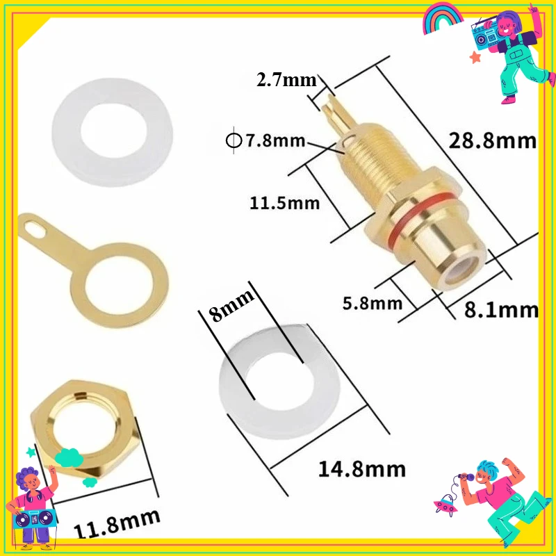 2/4PCS RCA Female Socket Connector Chassis Panel Mount Adapter Audio Terminal Plug 3.5mm Plug AV Plug
2/4PCS RCA Female Socket Connector Chassis Panel Mount Adapter Audio Terminal Plug 3.5mm Plug AV Plug