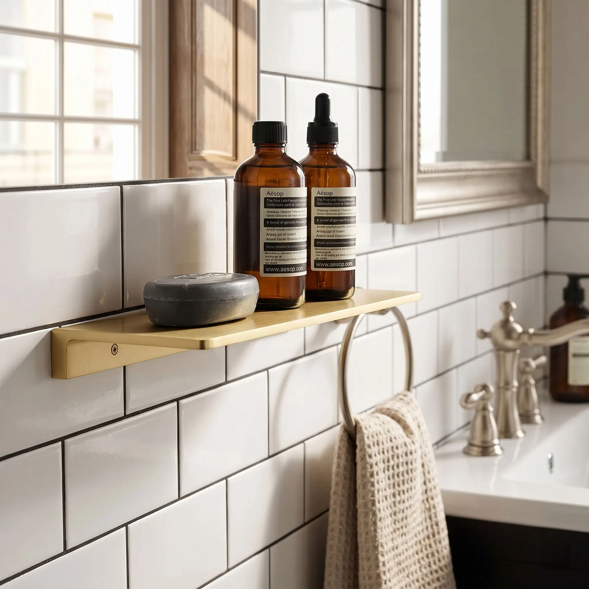 Tuqiu Bathroom Shelf Brushed Gold Top Bath Shower Shelf Brass Bathroom shelf Organizer Wall Mounted Black Kitchen Storage holder
Tuqiu Bathroom Shelf Brushed Gold Top Bath Shower Shelf Brass Bathroom shelf Organizer Wall Mounted Black Kitchen Storage holder
