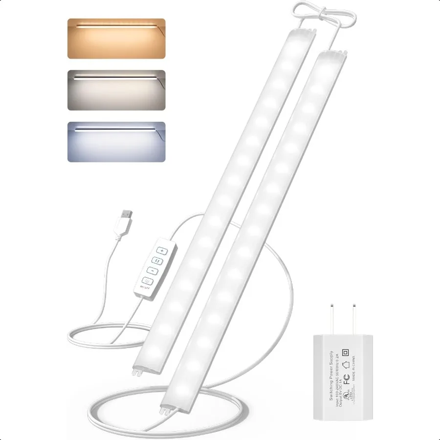Plugin Under Cabinet Lights 12inch Ultra Thin LED Dimmable Closet Lights with Memory Function 3 Color Temperature Under Counter
Plugin Under Cabinet Lights 12inch Ultra Thin LED Dimmable Closet Lights with Memory Function 3 Color Temperature Under Counter