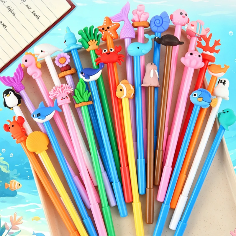 40Pcs/Lot Kawaii Ocean Series Cartoon Gel Pens Mixed Set 0.5mm Fine Point Black Ink Cute Marine Animal Kids Student Stationery
40Pcs/Lot Kawaii Ocean Series Cartoon Gel Pens Mixed Set 0.5mm Fine Point Black Ink Cute Marine Animal Kids Student Stationery