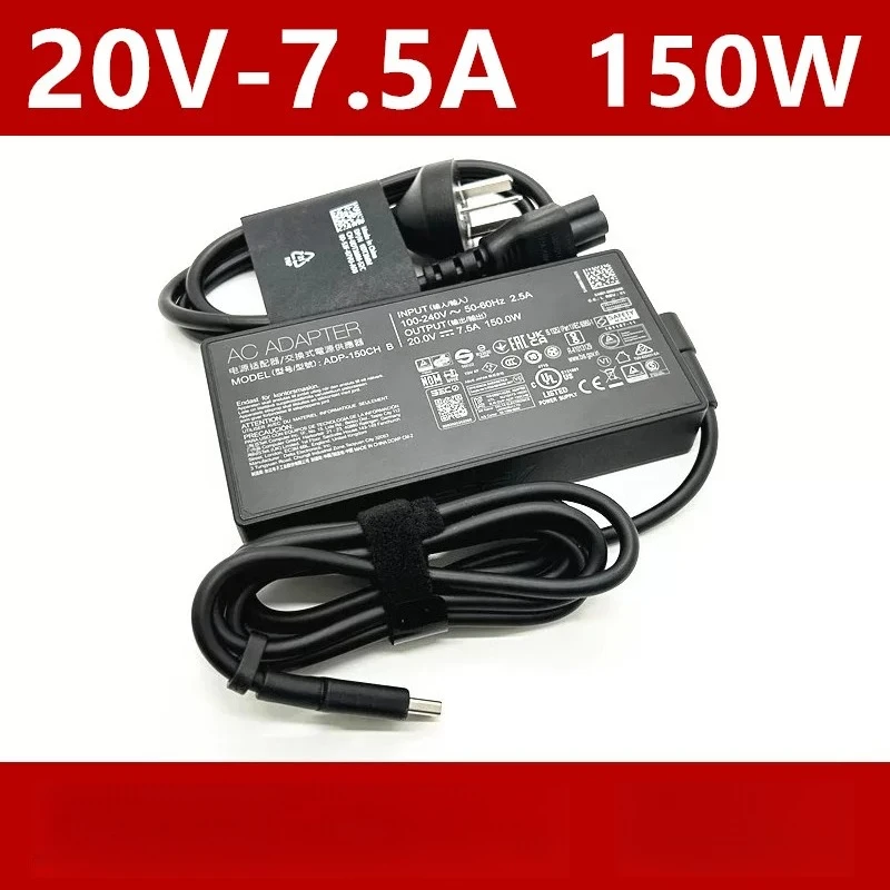 Original power adapter ADP-150CH B, 20V 7.5A 150W charger compatible for ASUS ROG Zephyrus 16 V16
Original power adapter ADP-150CH B, 20V 7.5A 150W charger compatible for ASUS ROG Zephyrus 16 V16
