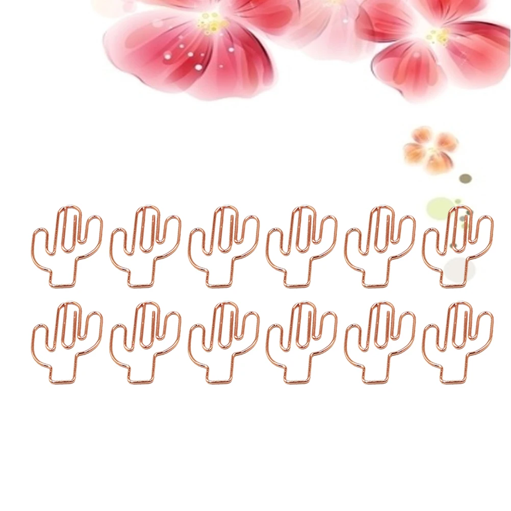 24pcs Cactus Shape Paper Clips Cartoon Metal Office Stationery School Supplies Rose Gold File Clamps Money Letter Holder
24pcs Cactus Shape Paper Clips Cartoon Metal Office Stationery School Supplies Rose Gold File Clamps Money Letter Holder
