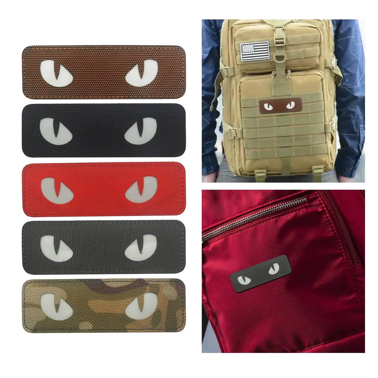 Cat Eyes Patch Applique Embroidered Reflective Badge Hook Loop Backing for DIY Crafts Bags Caps Airsoft Helmet Cover
Cat Eyes Patch Applique Embroidered Reflective Badge Hook Loop Backing for DIY Crafts Bags Caps Airsoft Helmet Cover