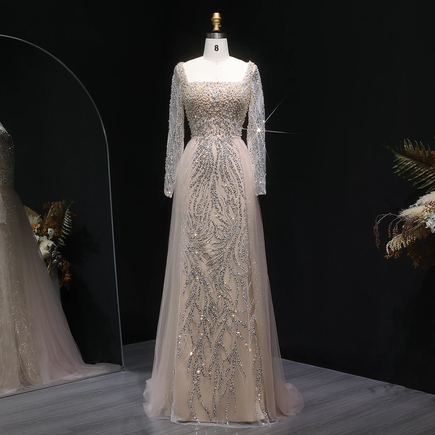 Sharon Said Элегантные вечерние платья русалки с длинным рукавом Роскошное арабское вечернее бальное платье из бисера SS632 по индивидуальному заказу
Sharon Said Элегантные вечерние платья русалки с длинным рукавом Роскошное арабское вечернее бальное платье из бисера SS632 по индивидуальному заказу