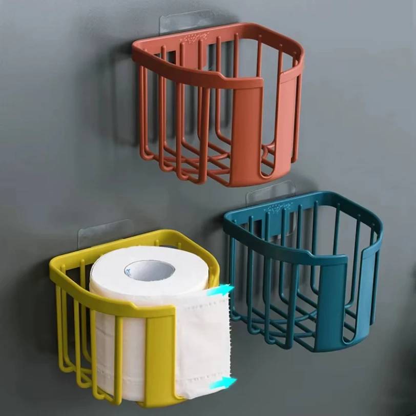 Bathroom Kitchen Tissue Box Punch-free Wall-mounted Sticker Storage Rack Simple Plastic Tissue Box Toilet Paper Holder
Bathroom Kitchen Tissue Box Punch-free Wall-mounted Sticker Storage Rack Simple Plastic Tissue Box Toilet Paper Holder