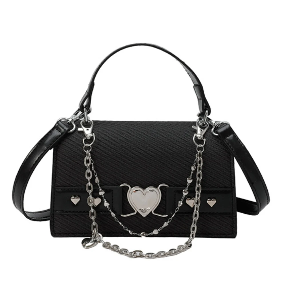 Chic Y2K Heart Chains Handbags for Women High Grade Buckle Square One Shoulder Bag Daily Versatile Party Crossbody Bags
Chic Y2K Heart Chains Handbags for Women High Grade Buckle Square One Shoulder Bag Daily Versatile Party Crossbody Bags