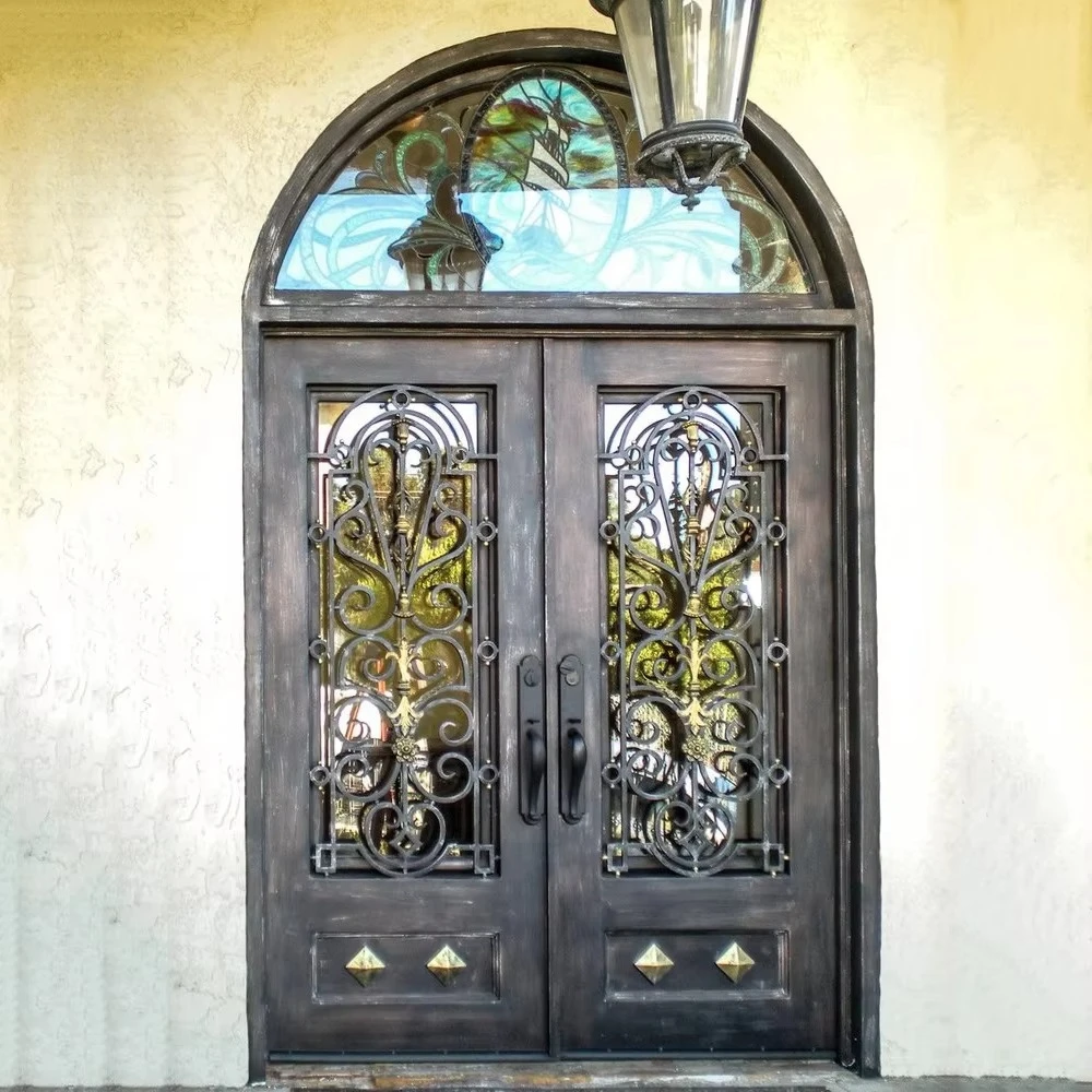 Modern Luxury 6ft/8ft Wrought Iron Front Door Double Security Swing Style with Finished Finish
Modern Luxury 6ft/8ft Wrought Iron Front Door Double Security Swing Style with Finished Finish