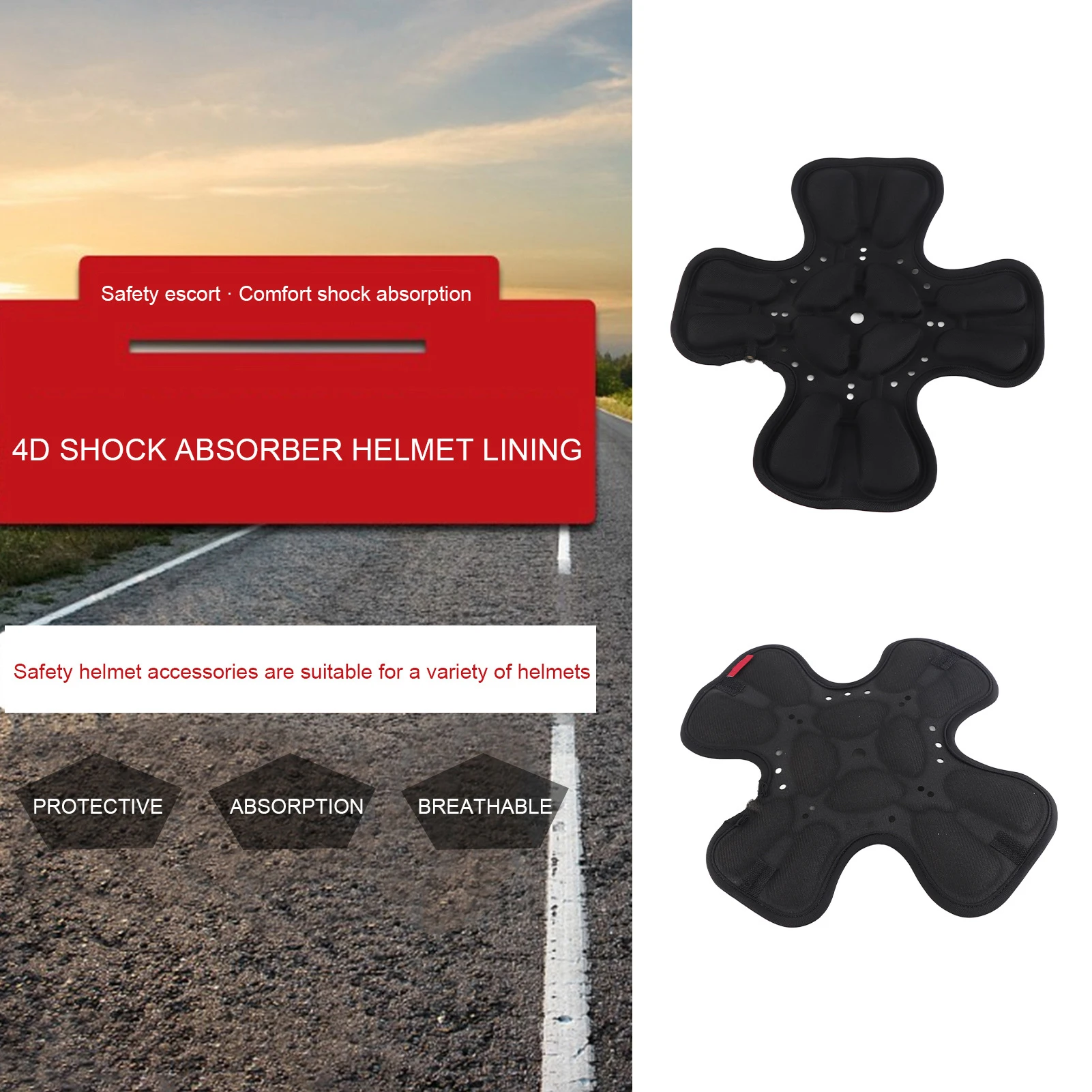 Riding Accessory Bike Helmet Pad Helmet Pad Riding Accessory Helmet Padding Set 360° Head 3D Air Shock Absorption Pad
Riding Accessory Bike Helmet Pad Helmet Pad Riding Accessory Helmet Padding Set 360° Head 3D Air Shock Absorption Pad
