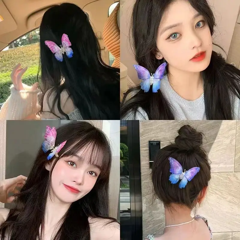 1Pc/4Pcs/8Pcs New Colorful Butterfly Girls Hair Clips Women Hair Claw Clip French Elegant Women Korean Hair Accessories Headwear
1Pc/4Pcs/8Pcs New Colorful Butterfly Girls Hair Clips Women Hair Claw Clip French Elegant Women Korean Hair Accessories Headwear