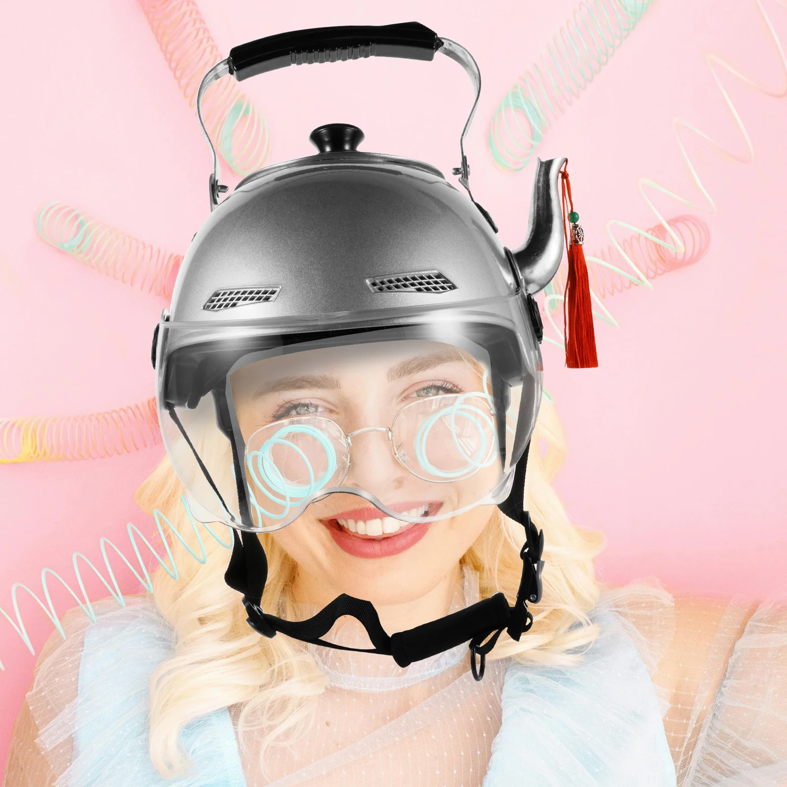 Funny Tea Hat Tea Pot for Adults Crazy Party Cosplay Accessory Kettle Shaped Cap Stage Comedy Prop Online Creator Photo
Funny Tea Hat Tea Pot for Adults Crazy Party Cosplay Accessory Kettle Shaped Cap Stage Comedy Prop Online Creator Photo