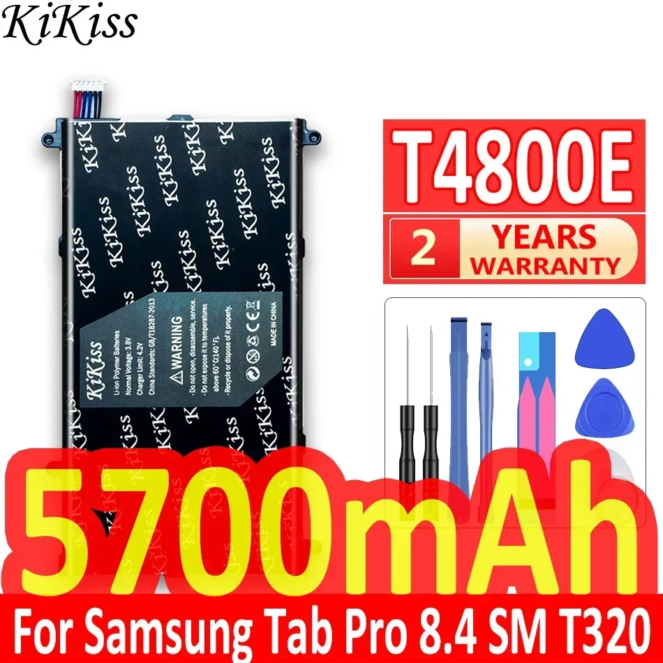 KiKiss Replacement Battery for Samsung Galaxy Tab Pro 8.4" SM-T325 T325 T320 T321 T4800E T4800C 5700mAh Bateria
KiKiss Replacement Battery for Samsung Galaxy Tab Pro 8.4" SM-T325 T325 T320 T321 T4800E T4800C 5700mAh Bateria