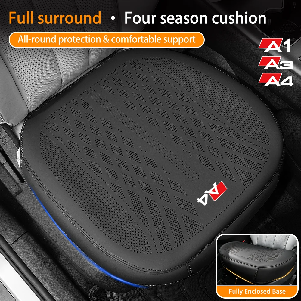 Full Wrapping Nappa Leather Car Seat Cushion All Season Breathable Seat Cover Protector for Audi A1 A3 A4 Interior Accessories
Full Wrapping Nappa Leather Car Seat Cushion All Season Breathable Seat Cover Protector for Audi A1 A3 A4 Interior Accessories