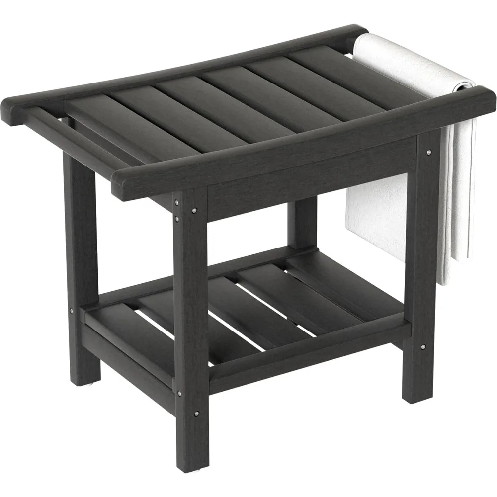 Shower Benches 24 x 13 Inch Waterproof Chair with Storage Shelf Poly Stool Seat Inside Spa Indoor and Outdoor Use
Shower Benches 24 x 13 Inch Waterproof Chair with Storage Shelf Poly Stool Seat Inside Spa Indoor and Outdoor Use