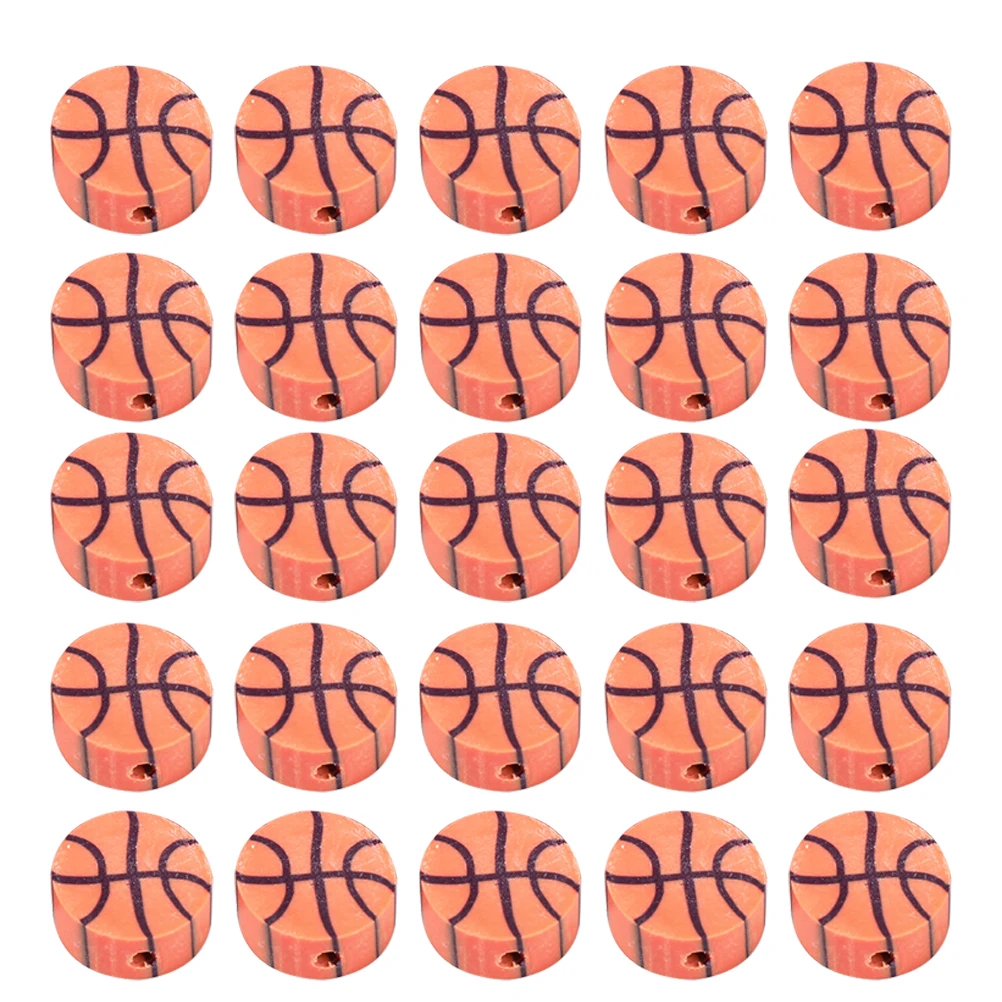 100pcs Soft Polymer Clay Beads Orange Basketball Strands Ceramic Spacer Jewelry Making Bracelet Loose DIY Charms Craft Decor
100pcs Soft Polymer Clay Beads Orange Basketball Strands Ceramic Spacer Jewelry Making Bracelet Loose DIY Charms Craft Decor