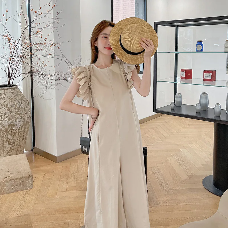 Retro Fungus Side Flying Sleeve Jumpsuit Women's Summer O Neck Sleeveless Sexy Street Style Loose Elegant Wide Leg Jumpsuit
Retro Fungus Side Flying Sleeve Jumpsuit Women's Summer O Neck Sleeveless Sexy Street Style Loose Elegant Wide Leg Jumpsuit