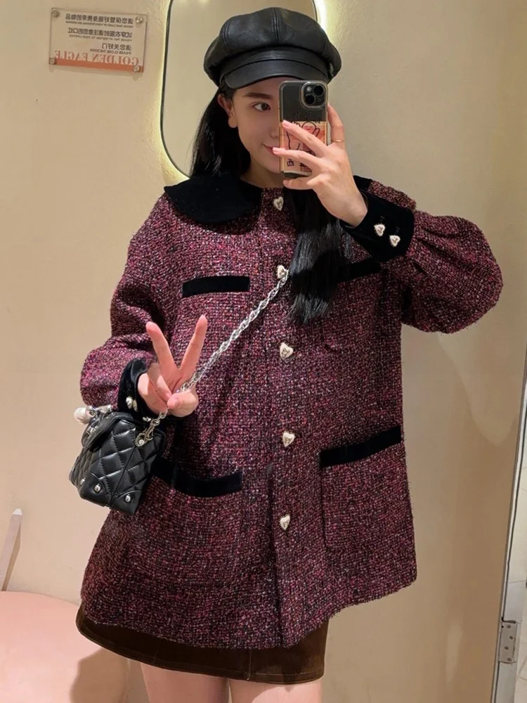 Бархатный кукольный воротник iny Tead, джерси средней длины, женская мода, ретро, богатая девушка, маленькая фраза, свободная посадка для поездок на работу
Бархатный кукольный воротник iny Tead, джерси средней длины, женская мода, ретро, богатая девушка, маленькая фраза, свободная посадка для поездок на работу