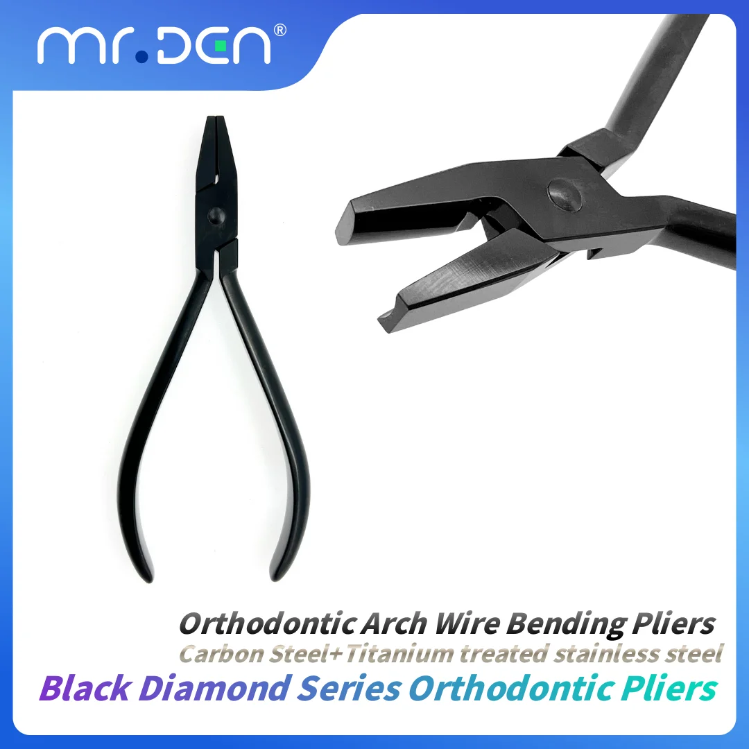 Hardened Dental Pliers Black Diamond Series Titanium Coated Stainless Steel Orthodontic Arch Wire Bending Pliers
Hardened Dental Pliers Black Diamond Series Titanium Coated Stainless Steel Orthodontic Arch Wire Bending Pliers