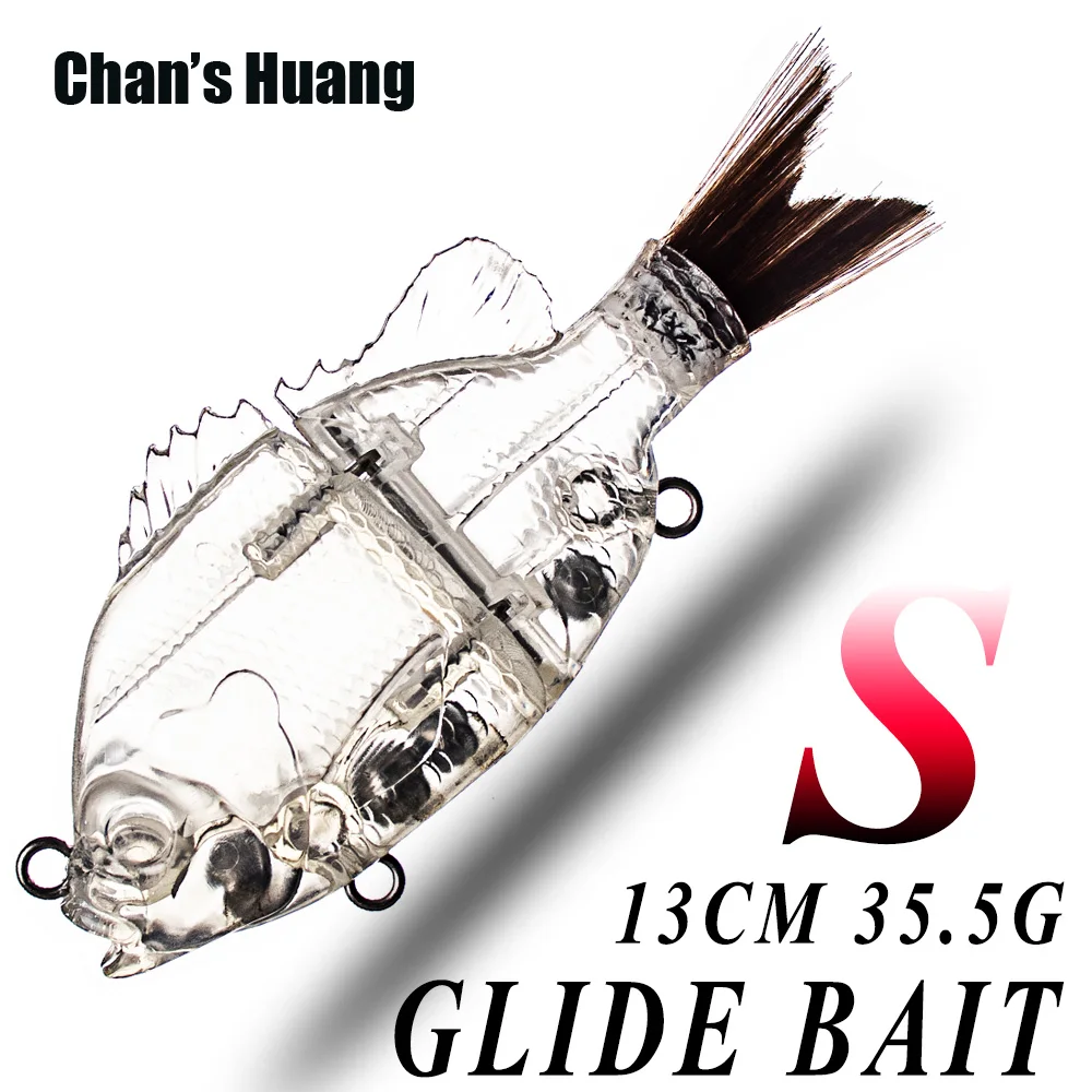 Chan's Huang DIY Glide Bait 5.31GINCH 1.25OZ Unpainted Sinking Single Jointed Swimbait Blank Fishing Lures 10PCS
Chan's Huang DIY Glide Bait 5.31GINCH 1.25OZ Unpainted Sinking Single Jointed Swimbait Blank Fishing Lures 10PCS