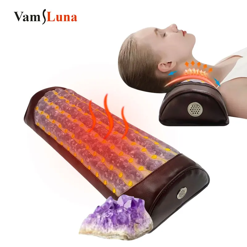 Amethyst Massage Pillow Natural Germanium Band Heating Function Negative Ion Energy Therapy for Insomnia and Relieve pain
Amethyst Massage Pillow Natural Germanium Band Heating Function Negative Ion Energy Therapy for Insomnia and Relieve pain