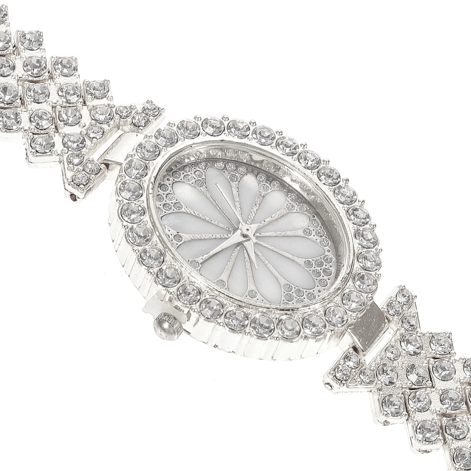 Fashion Quartz Wrist Watch Decor Watch Silver Wristwatch Rhinestone Decorative Elegant Style Casual Watches
Fashion Quartz Wrist Watch Decor Watch Silver Wristwatch Rhinestone Decorative Elegant Style Casual Watches