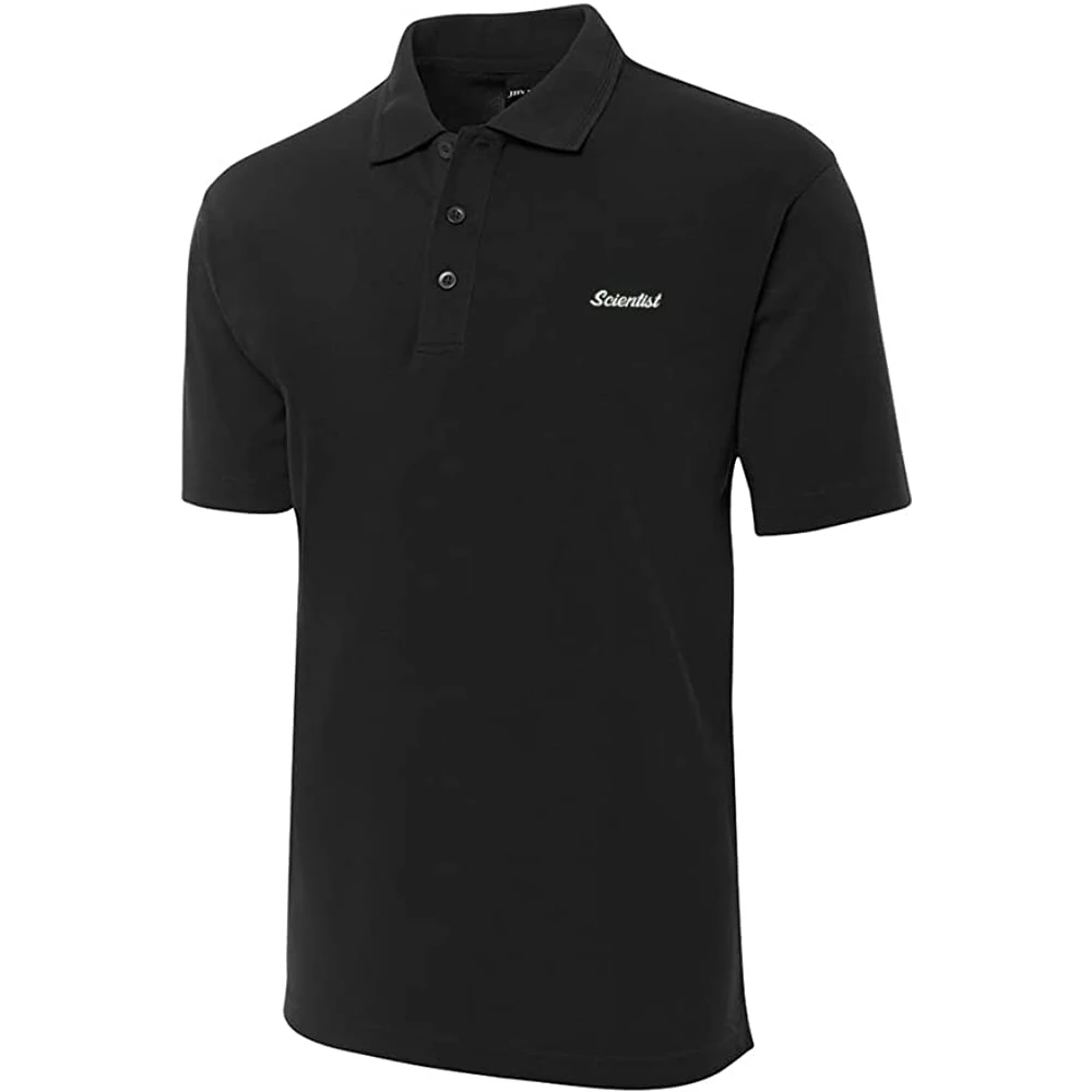 Scientist Embroidered Short Sleeve Polo Shirts Classic Embroidery Men's Polo Shirt
Scientist Embroidered Short Sleeve Polo Shirts Classic Embroidery Men's Polo Shirt