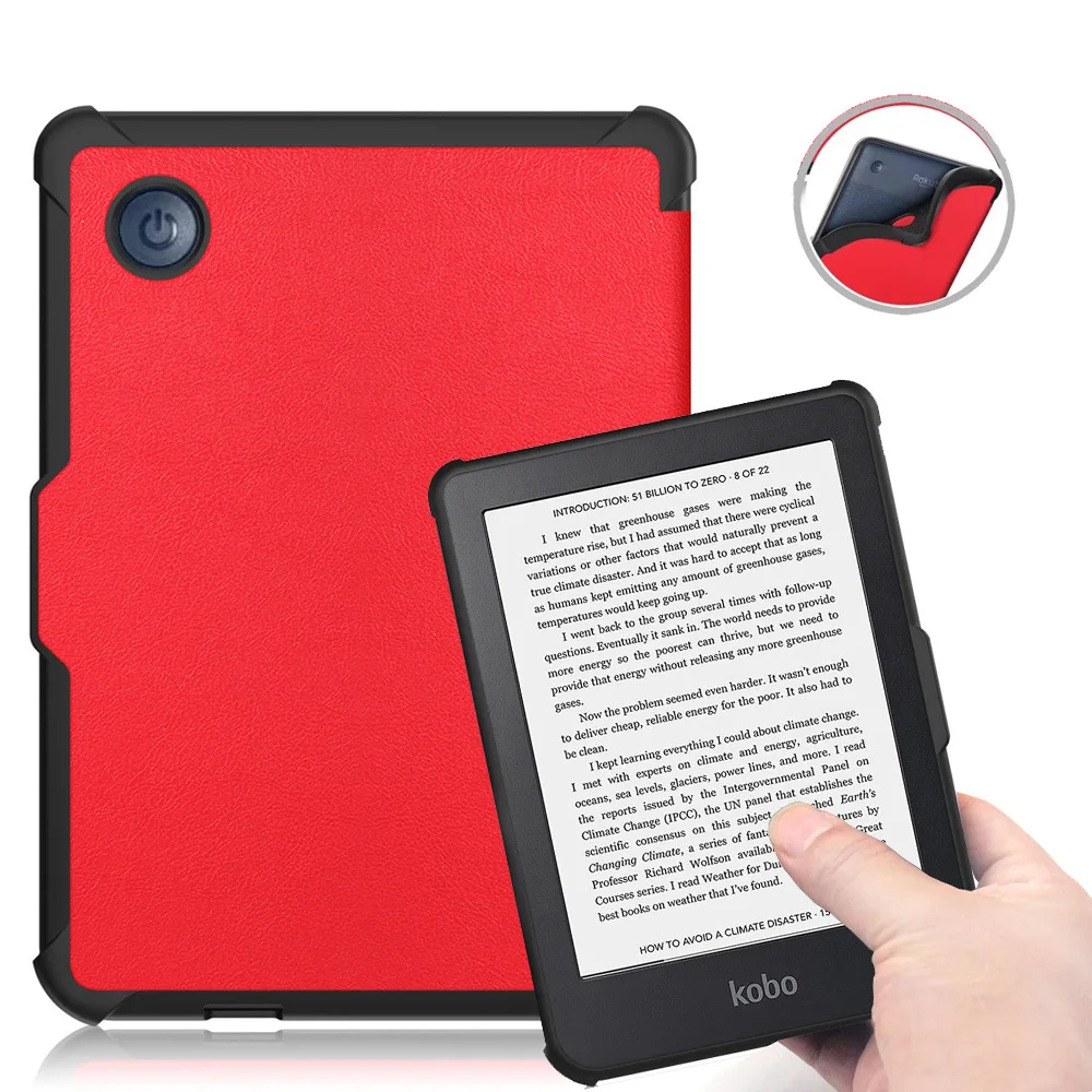 Case for 6" Kobo Clara Colour/BW/Clara 2e(N365/N367/N506), Flip Folio Durable Portable Protective Sleeve with Soft TPU Shell
Case for 6" Kobo Clara Colour/BW/Clara 2e(N365/N367/N506), Flip Folio Durable Portable Protective Sleeve with Soft TPU Shell