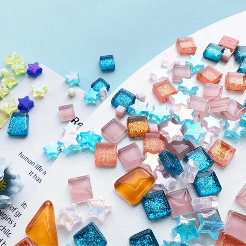 350pcs Diy Mix Color Crystal Glass Colorful Mosaic Stones DIY Handmade Children Creative Decoration Accessories Home Decoration
350pcs Diy Mix Color Crystal Glass Colorful Mosaic Stones DIY Handmade Children Creative Decoration Accessories Home Decoration