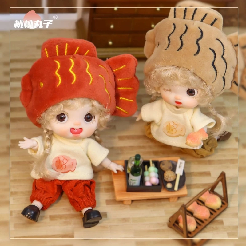 Кукла Tao Tao Wan Zi Original Ob11 Bjd Dollyhouse Taiyaki, 14 см, виниловая, с множеством суставов, для переодевания, украшение, подарок на день рождения для девочки
Кукла Tao Tao Wan Zi Original Ob11 Bjd Dollyhouse Taiyaki, 14 см, виниловая, с множеством суставов, для переодевания, украшение, подарок на день рождения для девочки