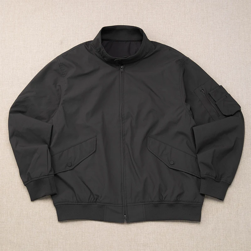 Мужская молодежная повседневная ветрозащитная куртка с воротником-стойкой, однотонная, модная, из полиэстера, с длинными рукавами, на молнии
Мужская молодежная повседневная ветрозащитная куртка с воротником-стойкой, однотонная, модная, из полиэстера, с длинными рукавами, на молнии