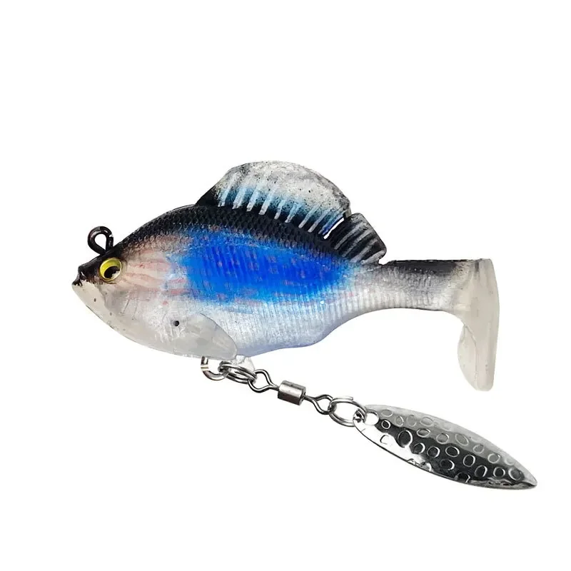 60mm 10g Soft Fish Bait Realistic High Quality Fish Soft Bait for Freshwater and Seawat T-shaped Swinging Tail with 3D Eye
60mm 10g Soft Fish Bait Realistic High Quality Fish Soft Bait for Freshwater and Seawat T-shaped Swinging Tail with 3D Eye