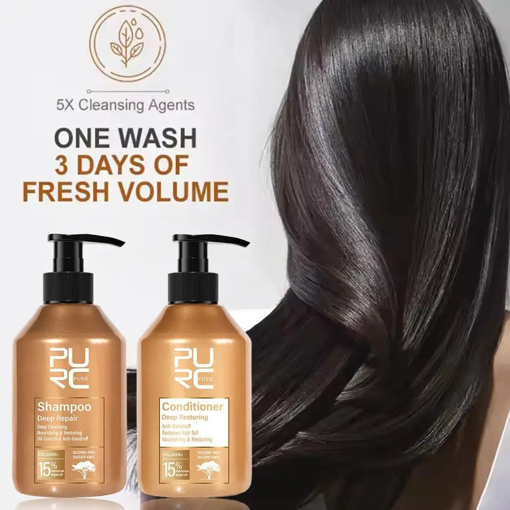 Morocco Argan Oil Shampoo Conditioner Set Amino Acid Keratin Smoothing Hair Treatment Sulfate-Free Repair Damaged Hair Care
Morocco Argan Oil Shampoo Conditioner Set Amino Acid Keratin Smoothing Hair Treatment Sulfate-Free Repair Damaged Hair Care