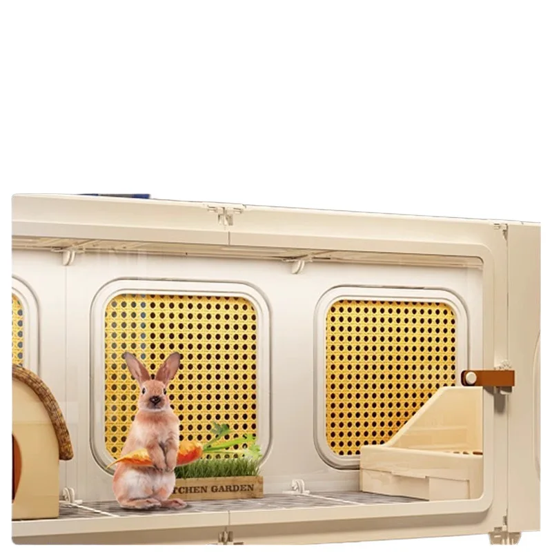 Rabbit Cage Rabbit Cage with Toilet Rabbit Cage Household Large Guinea Pig Ornamental Villa Hamster Accessories 
Rabbit Cage Rabbit Cage with Toilet Rabbit Cage Household Large Guinea Pig Ornamental Villa Hamster Accessories