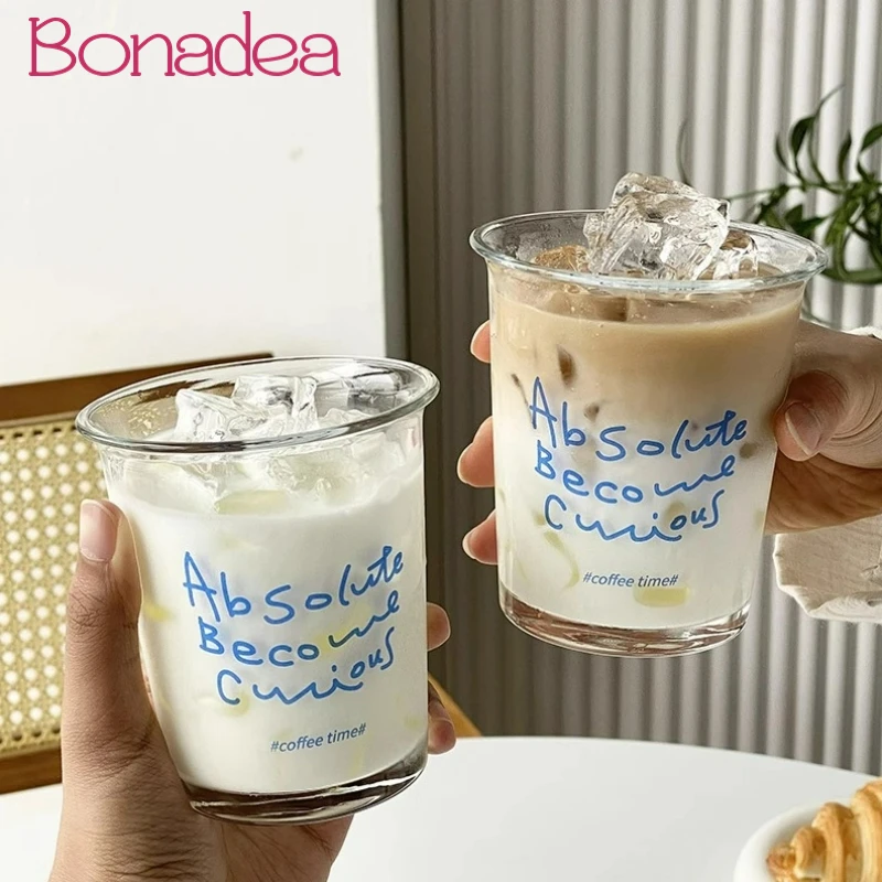 Personalized Letter Printing Cups Ins Style Blue Letter Glass Coffee Cup Creative Transparent Water Milk Glasses Cups Home Tools
Personalized Letter Printing Cups Ins Style Blue Letter Glass Coffee Cup Creative Transparent Water Milk Glasses Cups Home Tools