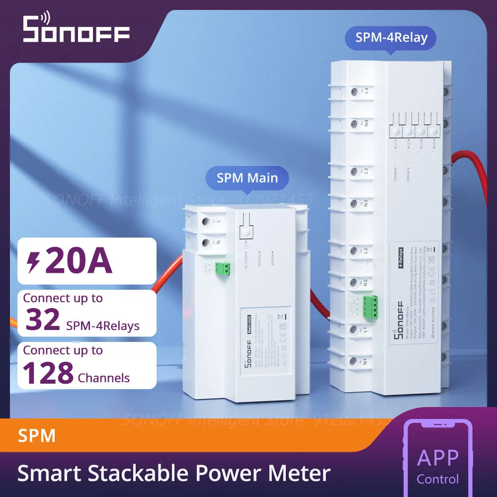 SONOFF SPM интеллектуальный стекируемый измеритель мощности 20A/Gang WiFi-переключатель защита от перегрузки eWelink APP управление поддержка Ethernet / SD-карта
SONOFF SPM интеллектуальный стекируемый измеритель мощности 20A/Gang WiFi-переключатель защита от перегрузки eWelink APP управление поддержка Ethernet / SD-карта