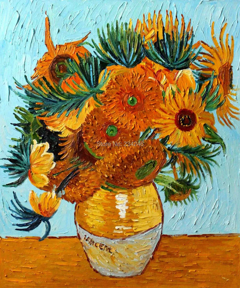 Canvas Flower Oil Panting Sunflower Collage by Van Gogh Art Picture for Dinning Room Wall Decoration Hand Painted No Framed
Canvas Flower Oil Panting Sunflower Collage by Van Gogh Art Picture for Dinning Room Wall Decoration Hand Painted No Framed