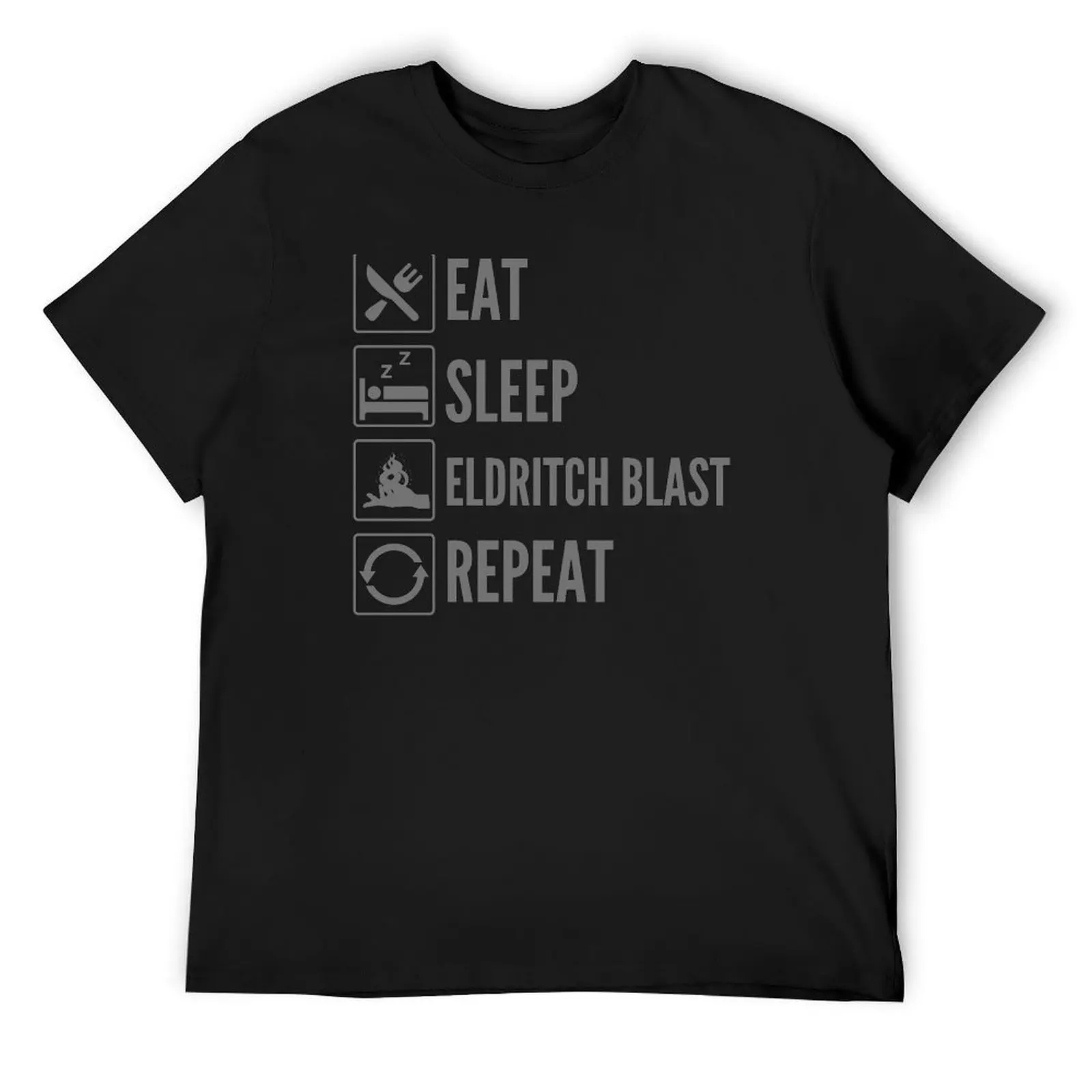 Eat, Sleep, Eldritch Blast, Repeat - Dungeons and Dragons Warlock Print T-Shirt
Eat, Sleep, Eldritch Blast, Repeat - Dungeons and Dragons Warlock Print T-Shirt